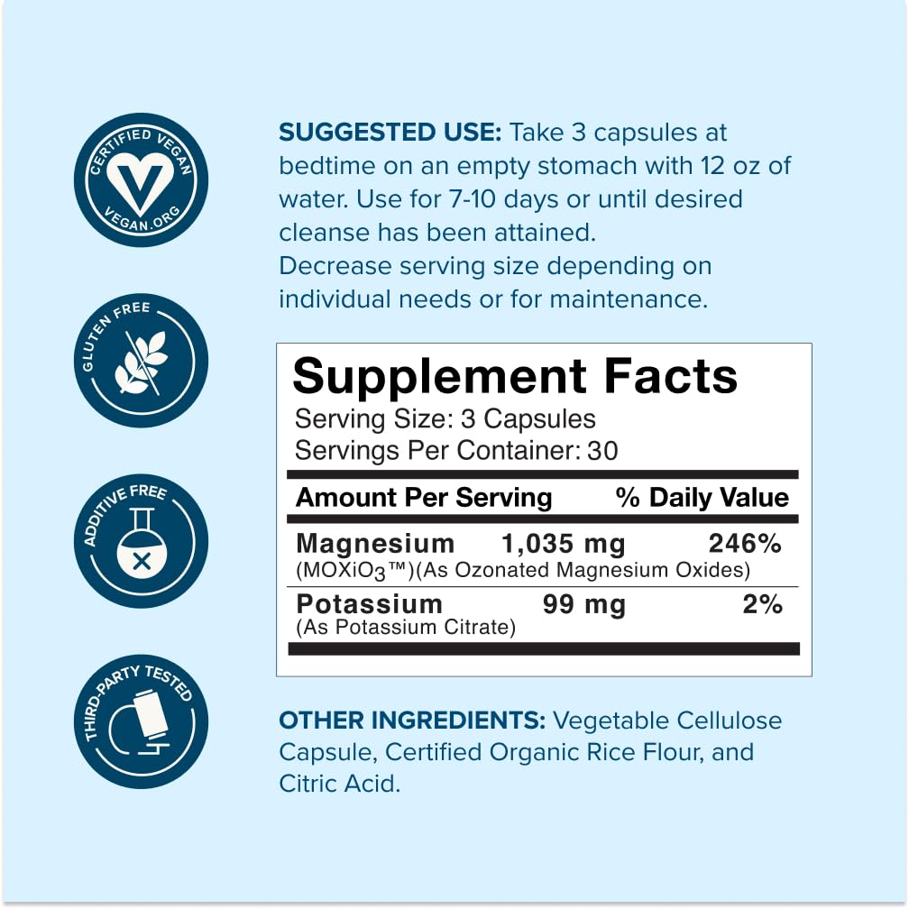 nbpure MagO7 Natural Colon Cleanse & Detox Capsule, 90 Capsules