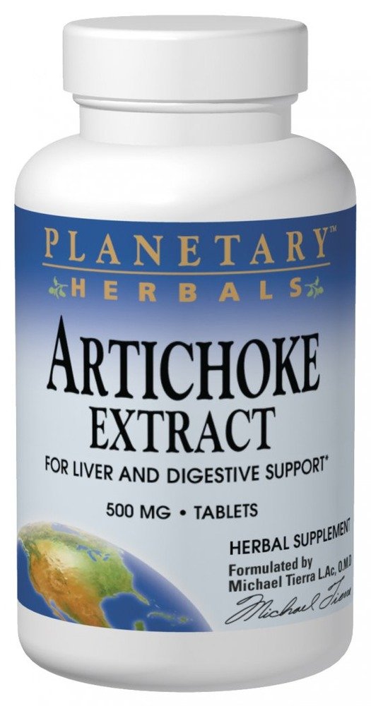 Planetary Herbals Artichoke Extract 500mg, 120 Tablets