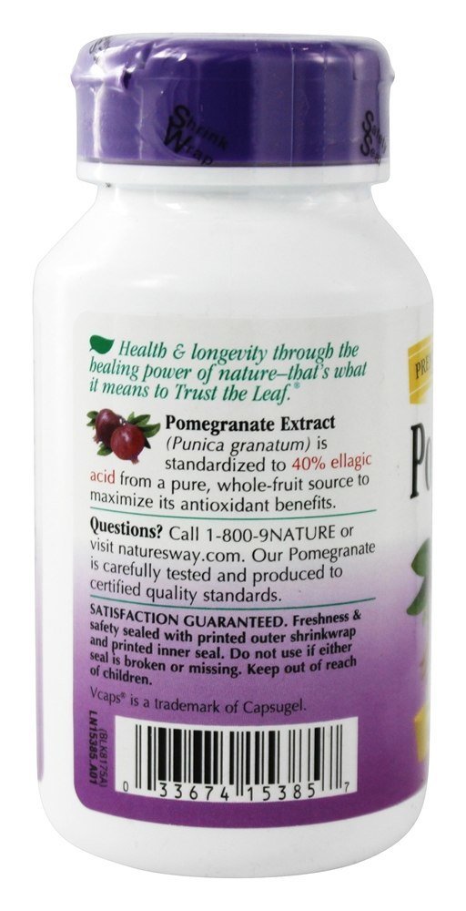Nature's Way Standardized Pomegranate 60 Vegetarian Capsules