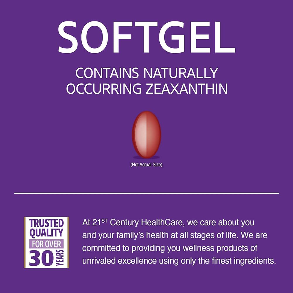 21st Century Lutein 20 mg Softgels 60
