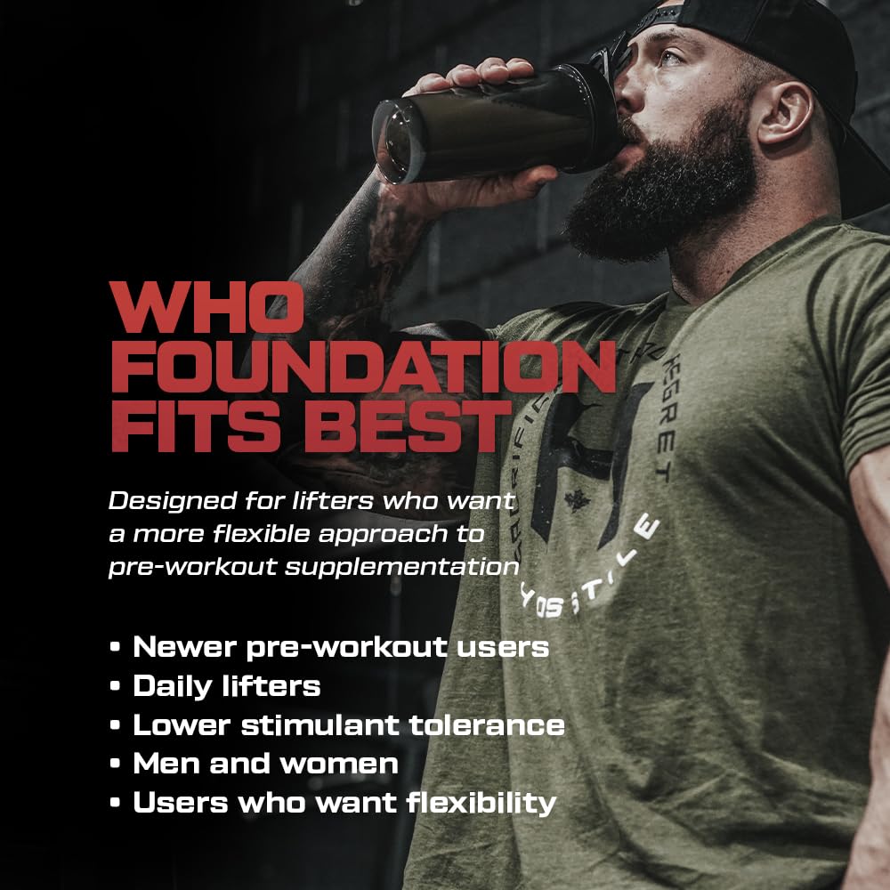 HOSSTILE Foundation Pre Workout Powder for Men & Women 12.4 Ounce
