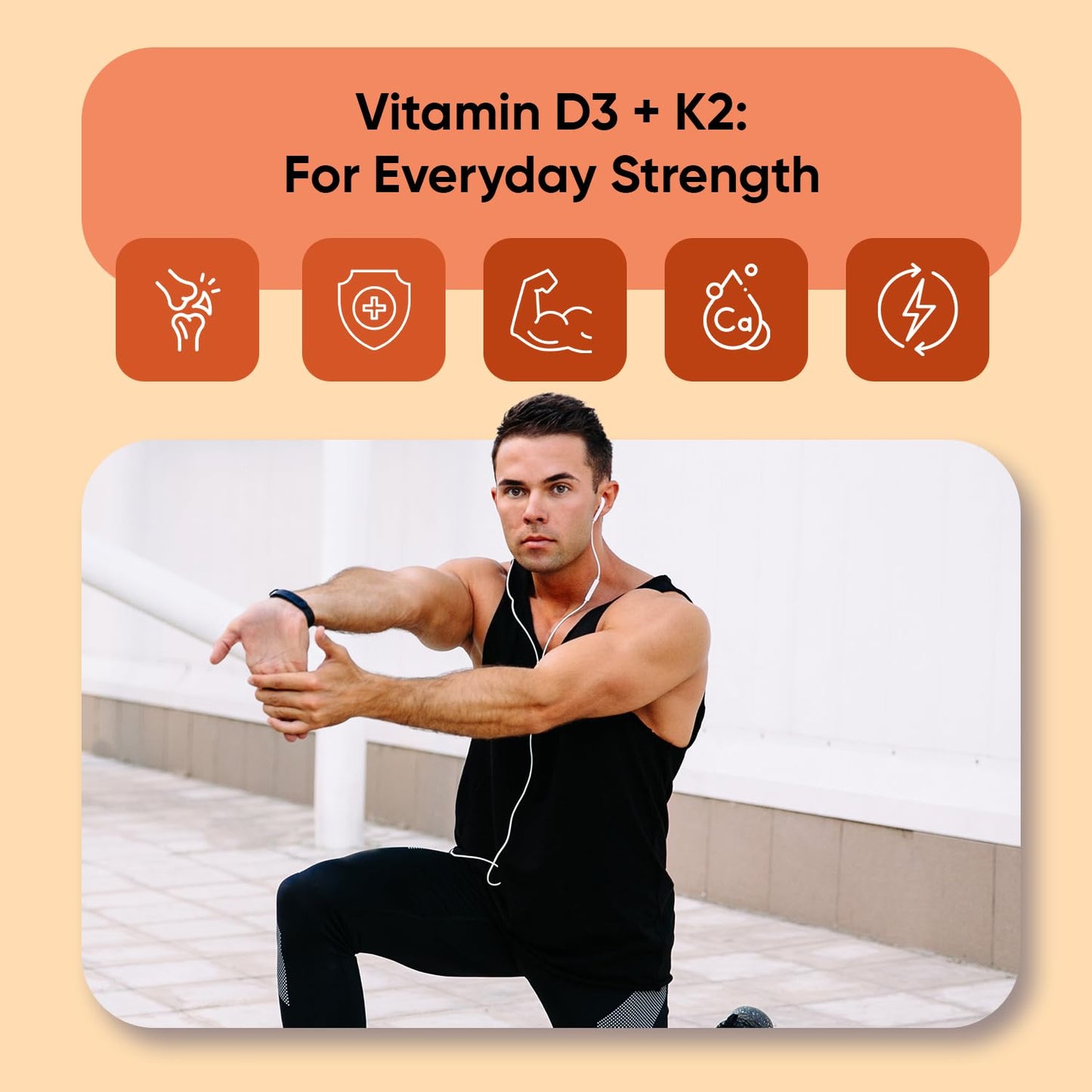 WeightWorld Vitamin D3 K2 5000IU Capsules, 120 Count