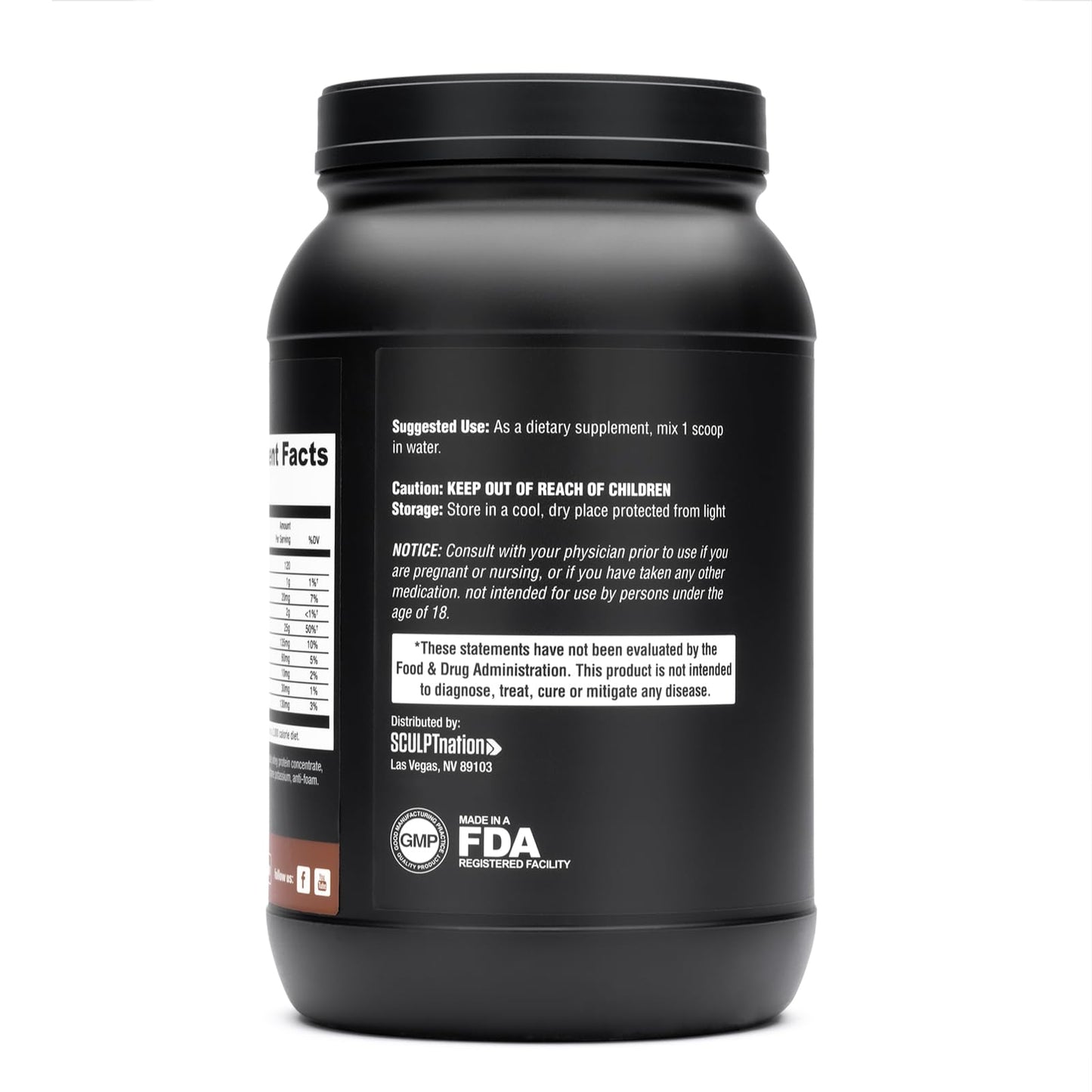 Sculpt Nation Whey Protein Powder (Chocolate) 33.6 oz