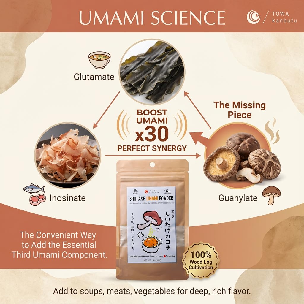 Towa Kanbutu Japanese Shiitake Umami Powder 1.4 oz