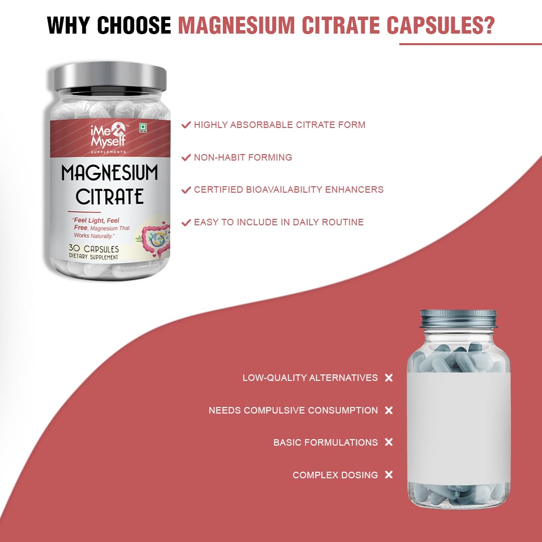 iMeMyself Magnesium Citrate Capsules 30 Count
