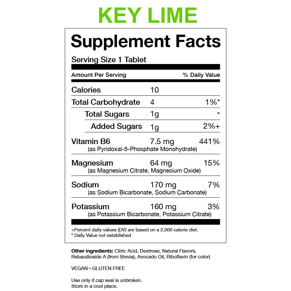 KSPtabs Key Lime All Natural Hydration & Kidney Health Supplement 80 Tablets