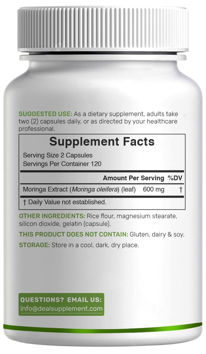 DEAL SUPPLEMENT Moringa Capsules Capsule 240 Capsules