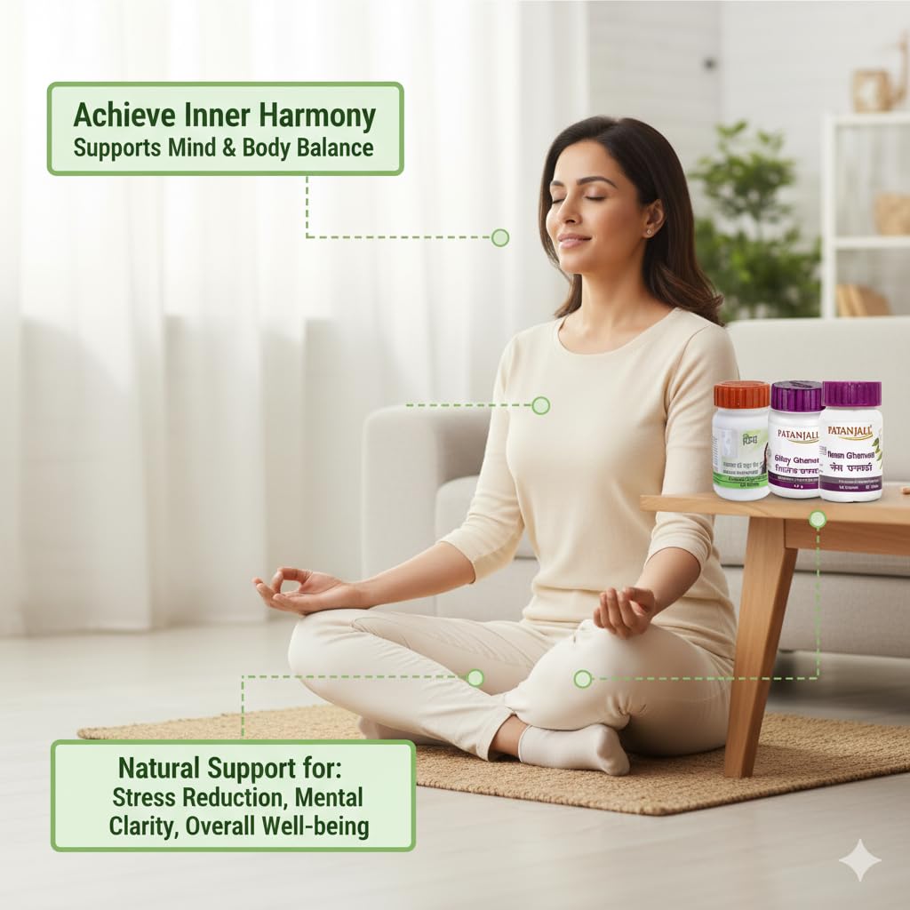 Rang Bliss Ayurvedic Wellness Combo Pack Kayakalp Vati Extra Power, Giloy Ghan Vati, Neem Ghan Vati, 60 Tablets