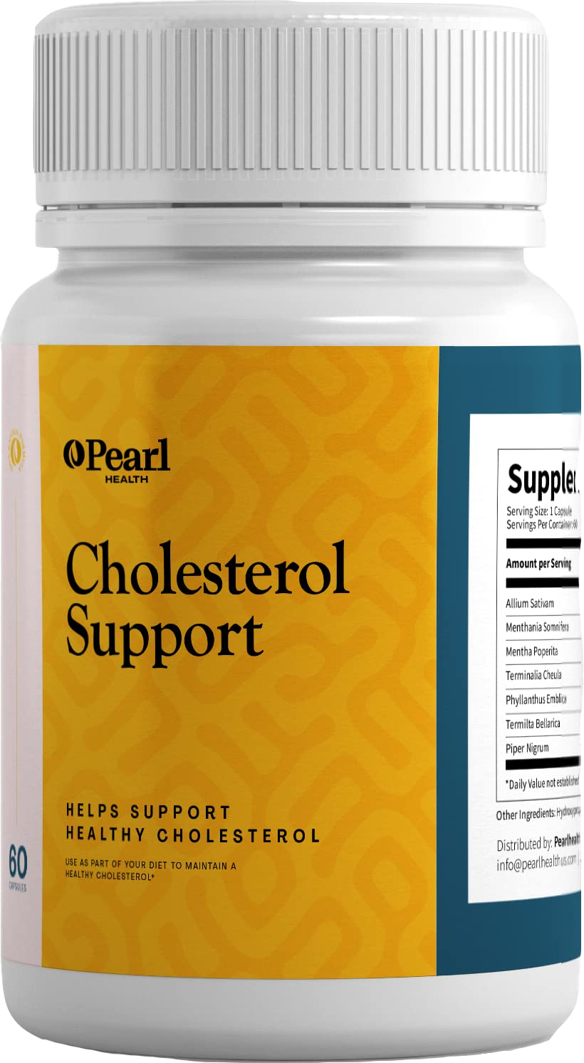 Pearl Health Cholesterol Support Capsules, 60 Count
