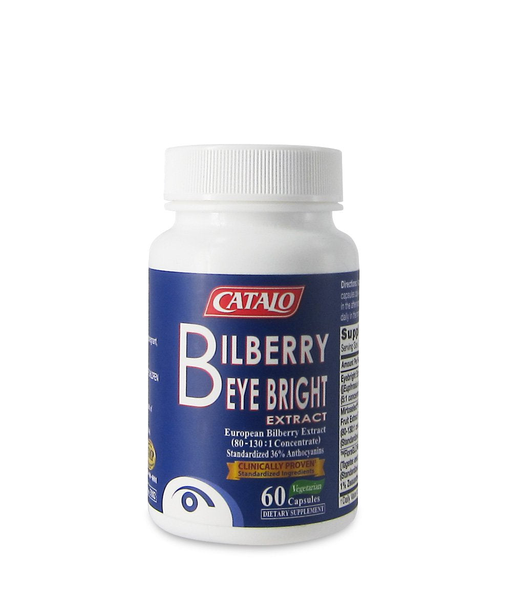 CATALO Bilberry Eye Bright Extract Capsules, 60