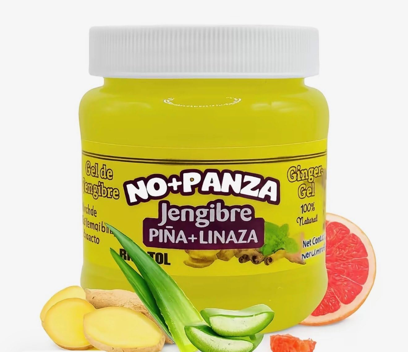 Generic Ginger Gel + Batimol Pineapple Cinnamon & Flax Powder, 1 Ounce