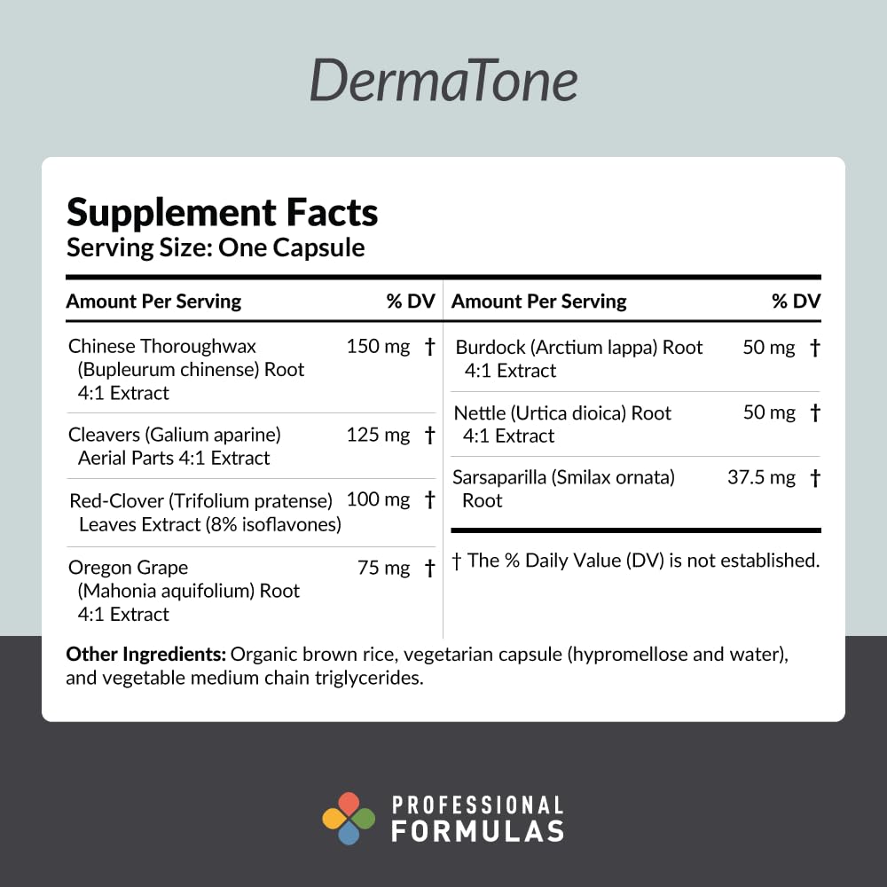Professional Complementary Health Formulas DermaTone 90 Capsules