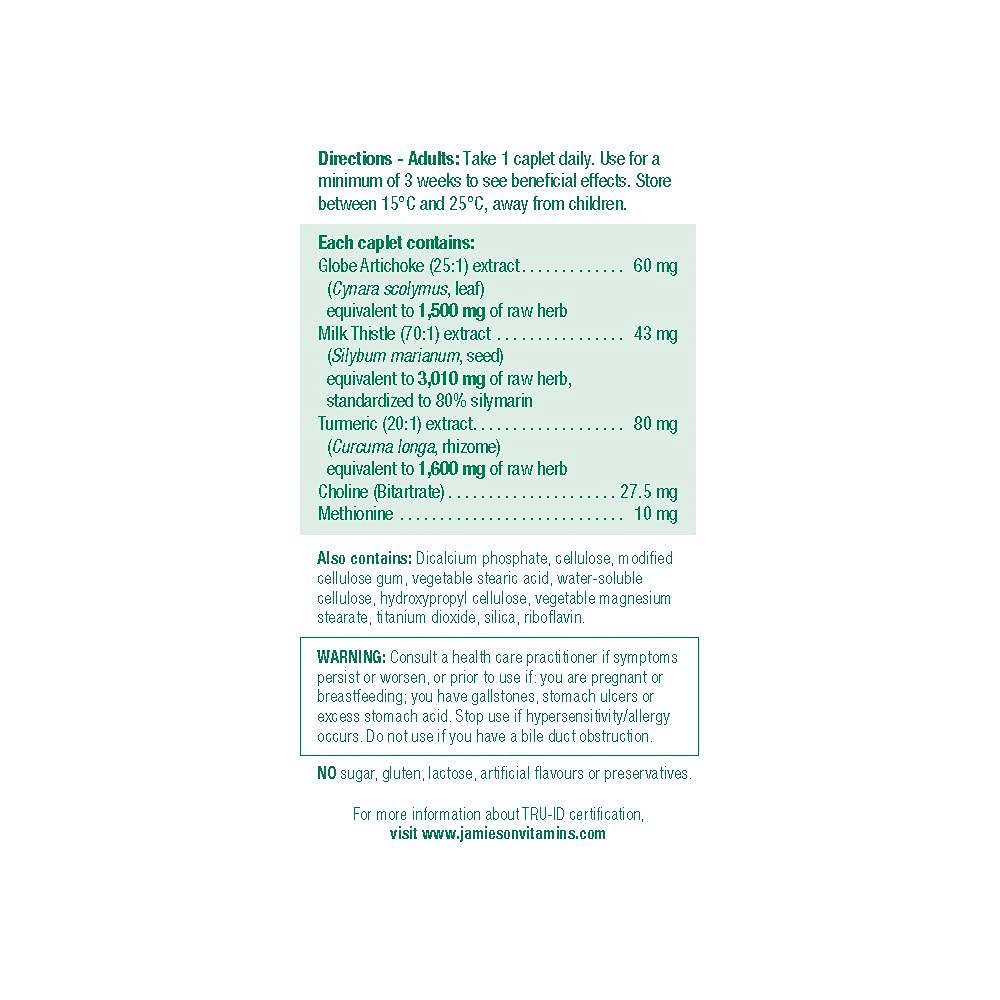 Intox-Detox Milk Thistle Herbal Complex Daily Liver Detox Caplets, 30