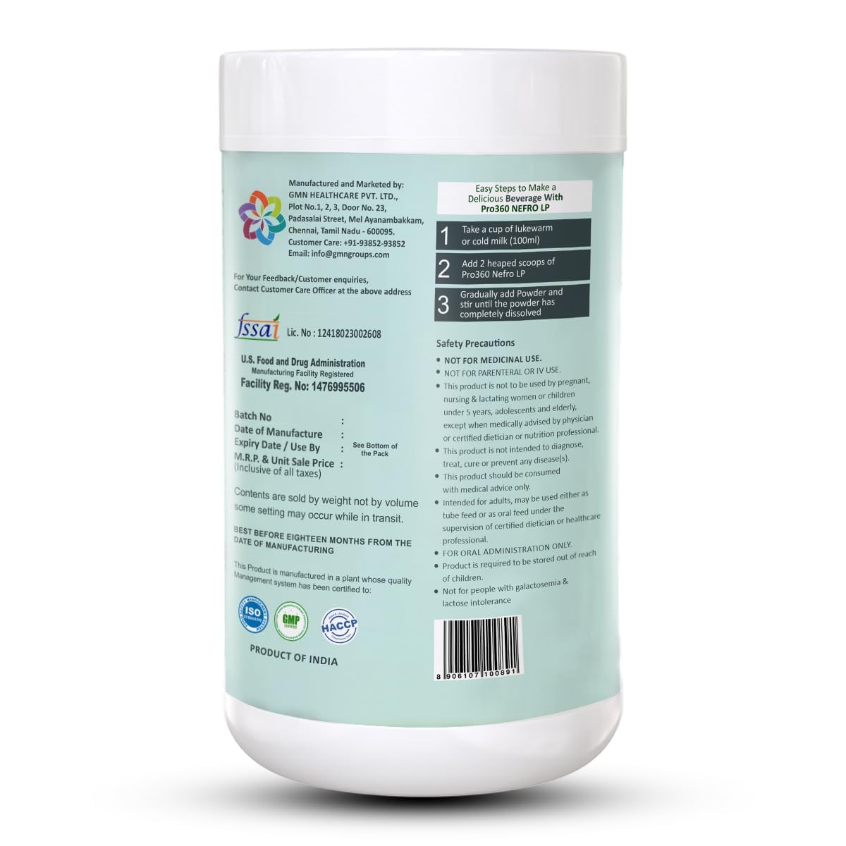 Generic Nefro Lp (FKA Nephro Lp) Low Protein Non-Dialysis Care Supplement Powder, 1 Count