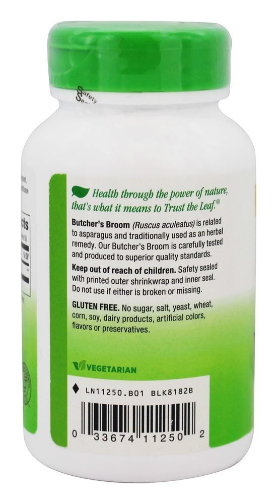 Nature's Way Butchers Broom Root Capsules 100