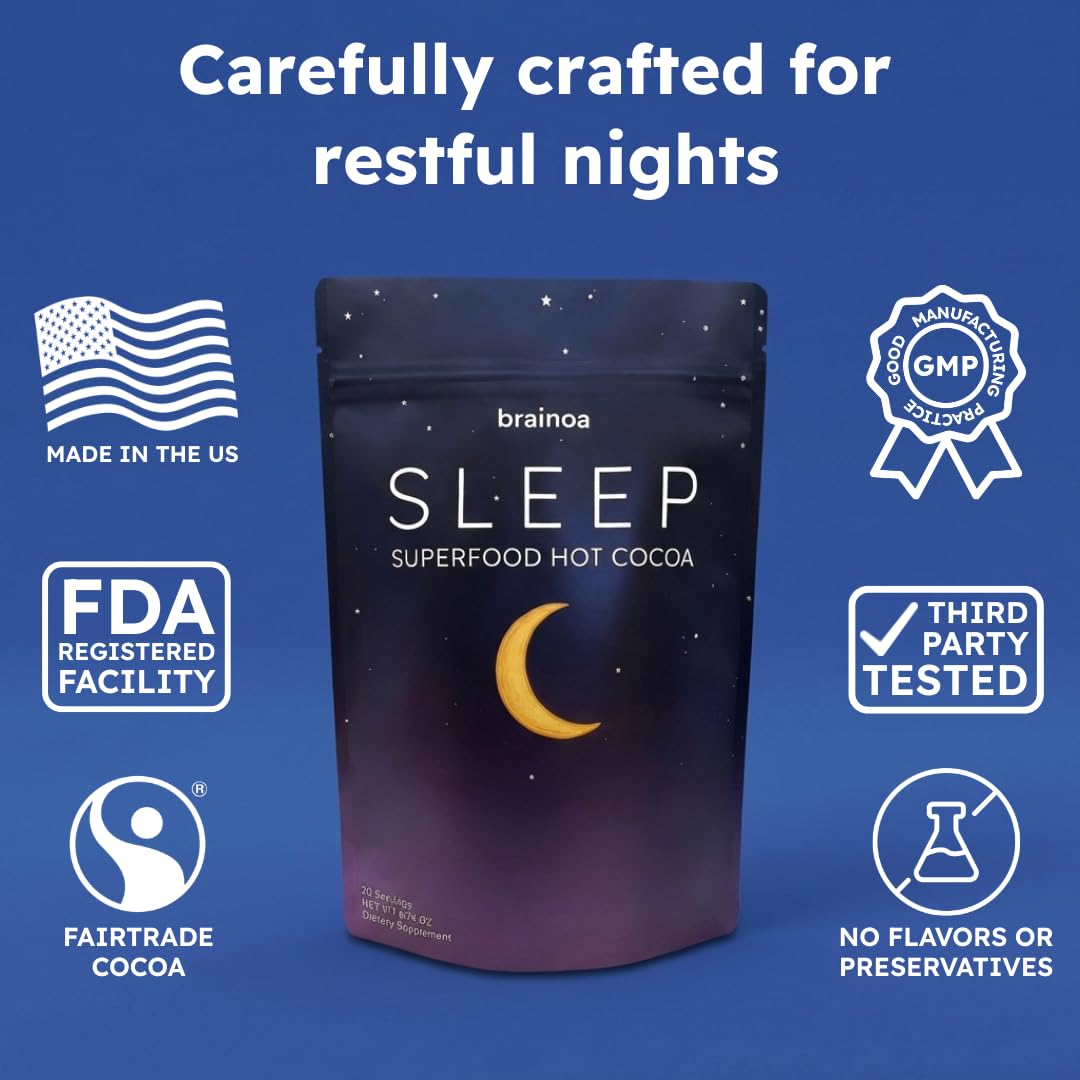 Brainoa Sleep Cocoa Powder 6.74 oz