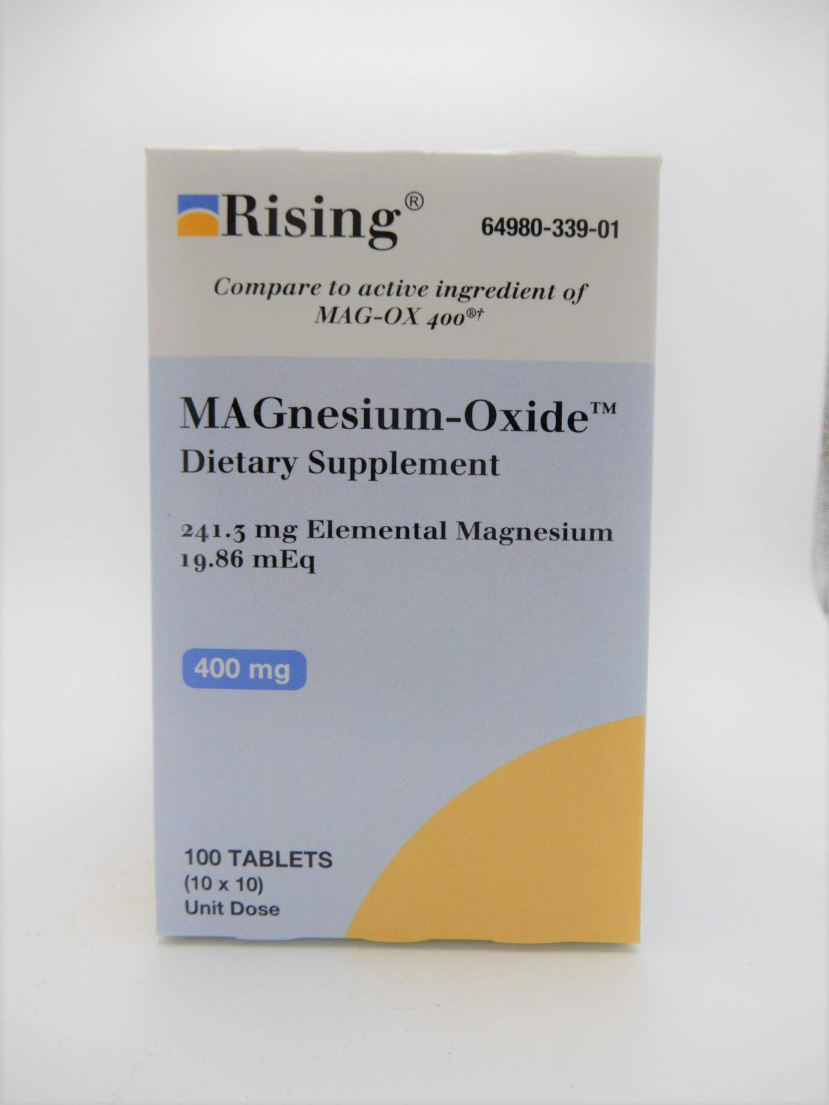 TABLET Rising Magnesium Oxide 400mg Tablets 100