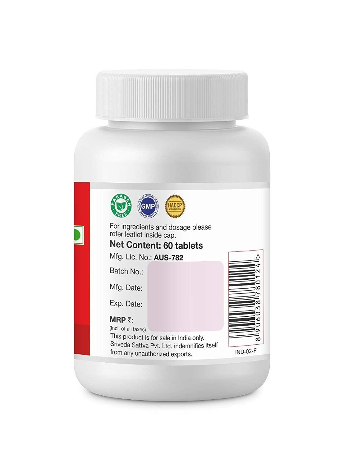 SRI SRI TATTVA Chandraprabha Vati 300Mg Tablet, 60 Count