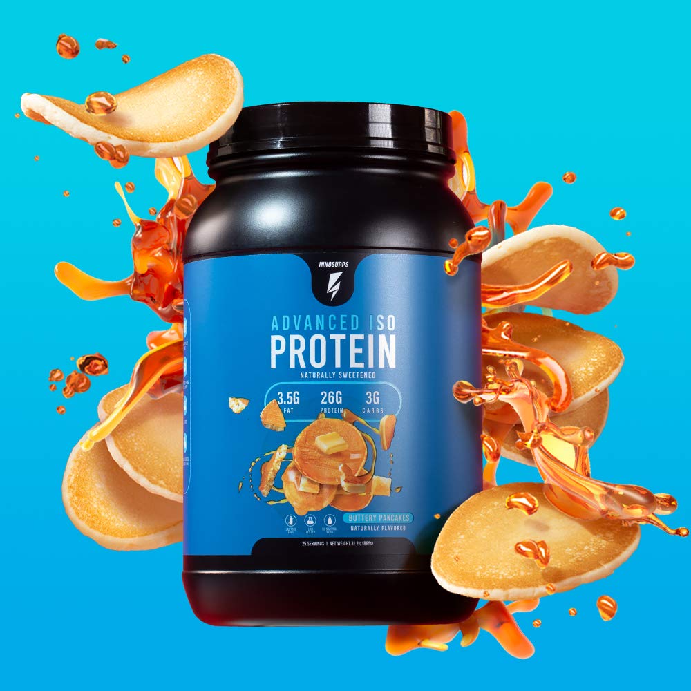 InnoSupps Advanced Iso Protein Whey Isolate Protein Powder (Buttery Pancake) 31.2 oz