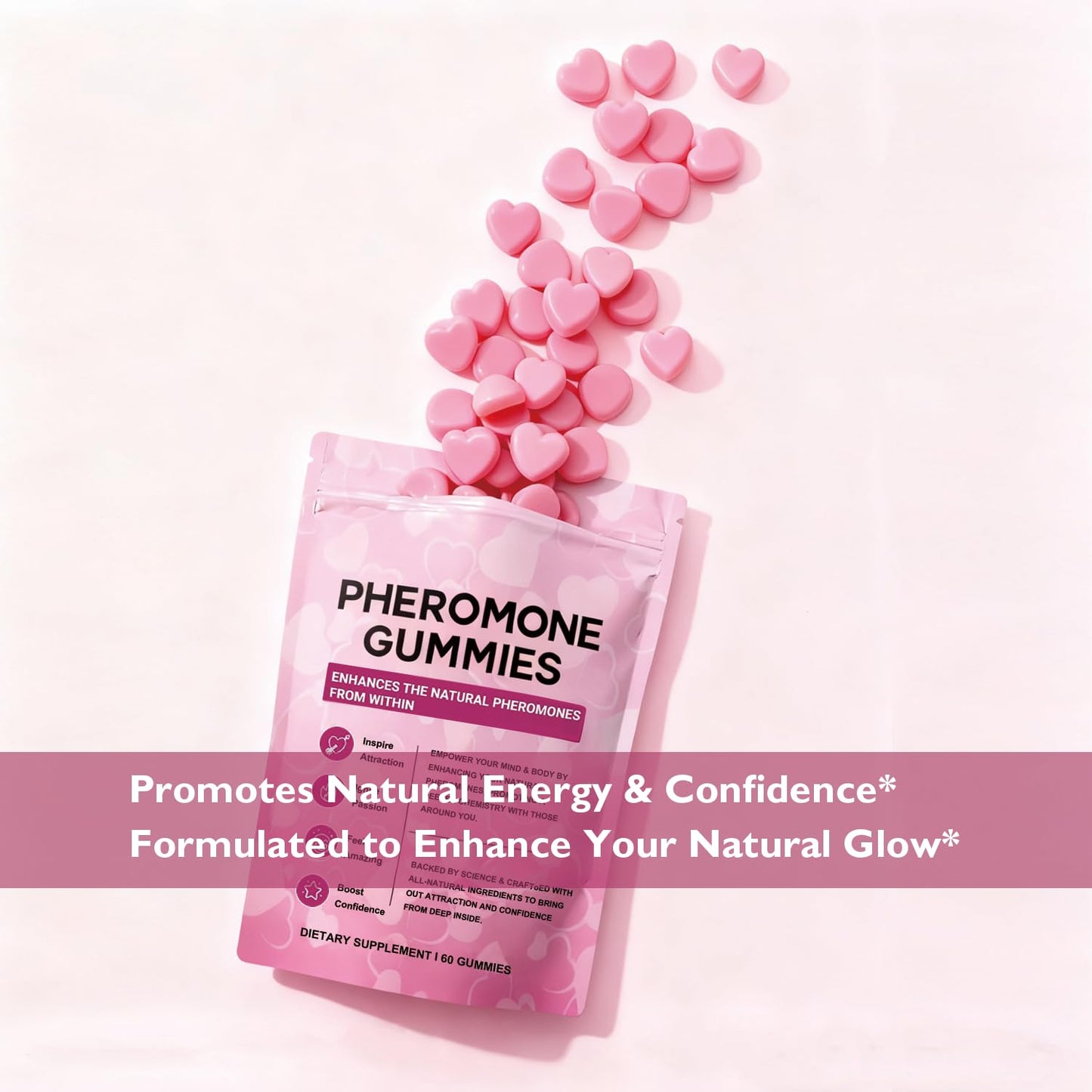 Ficpoud Pheromone Gummies for Women, 60 Count
