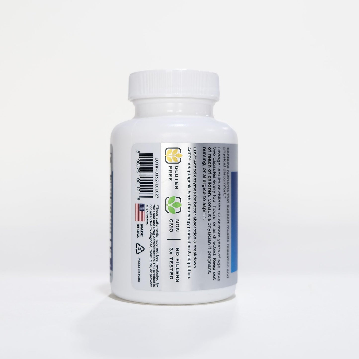 Professional Botanicals Relax One Magnesium Supplement for Muscle Tension and Relaxation Capsule 60 Count