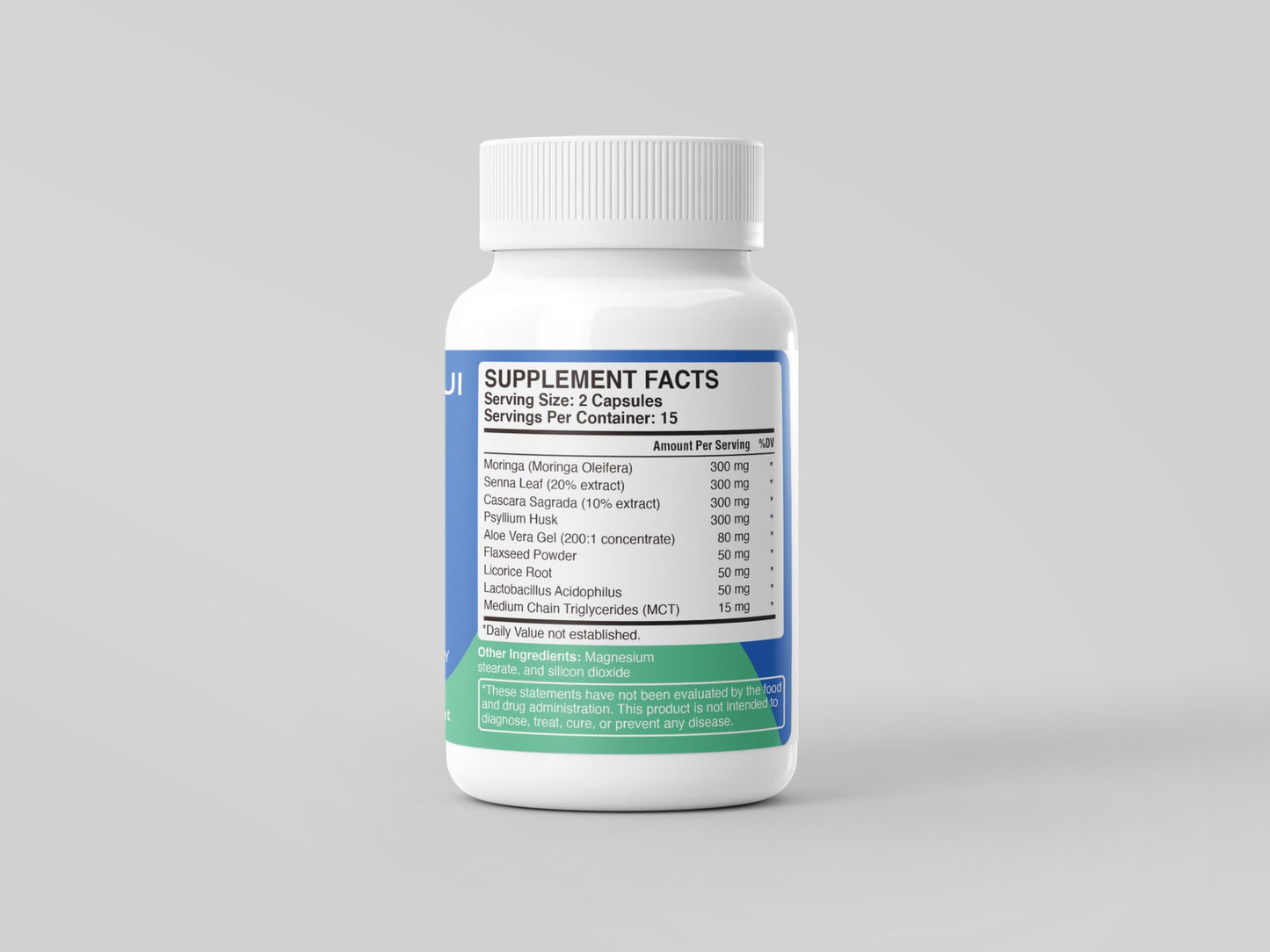 GUI Advanced 1 Week Cleanse with Moringa Advanced Gut & Colon Support 30 Capsules