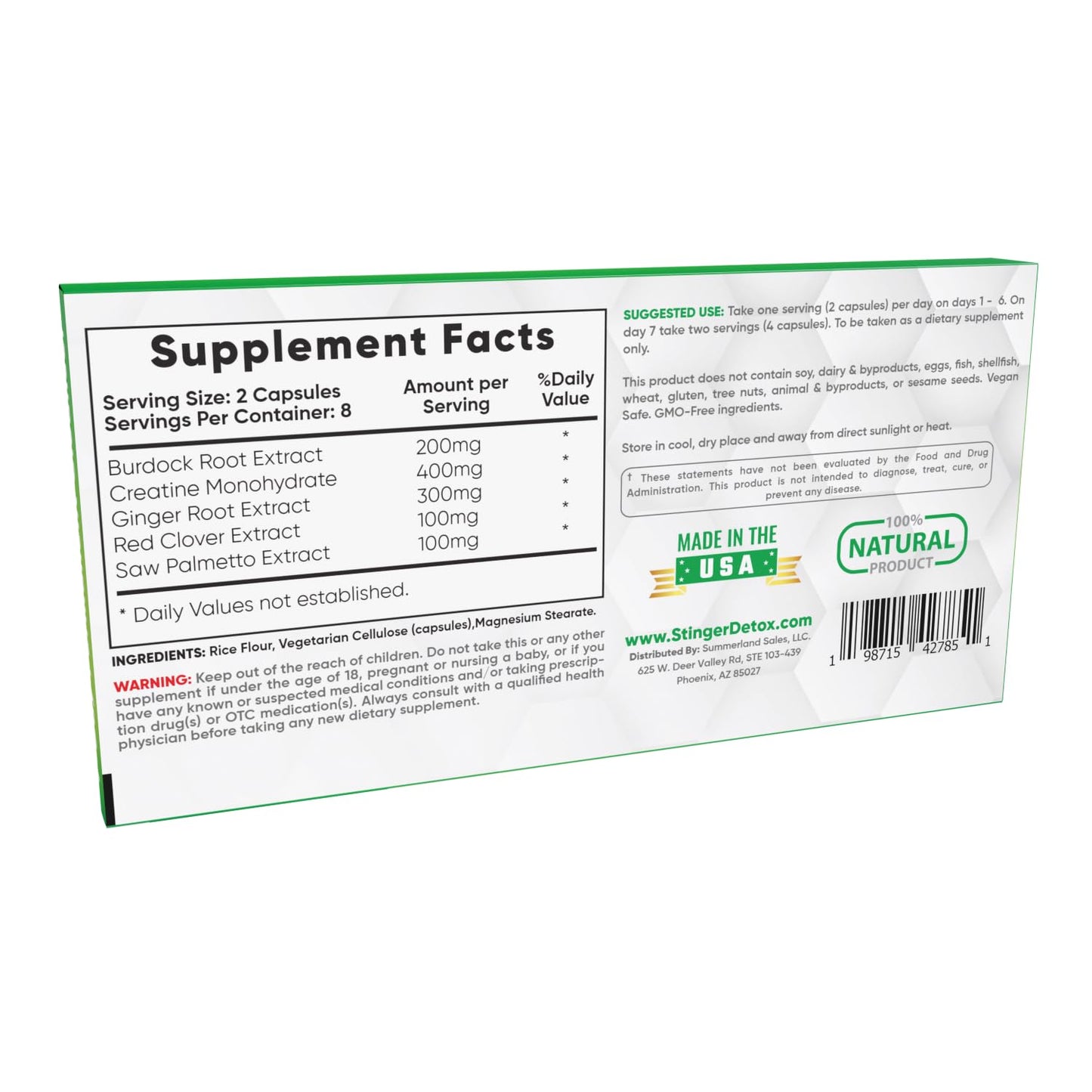 Stinger Detox 7-Day Total Detox Permanent Cleanser Capsule 16 Count