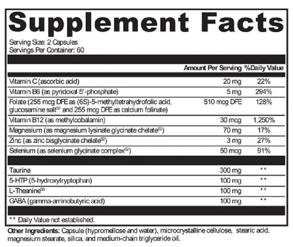 Protocols for Health Mood Soothe Dietary Supplement 60 Capsules