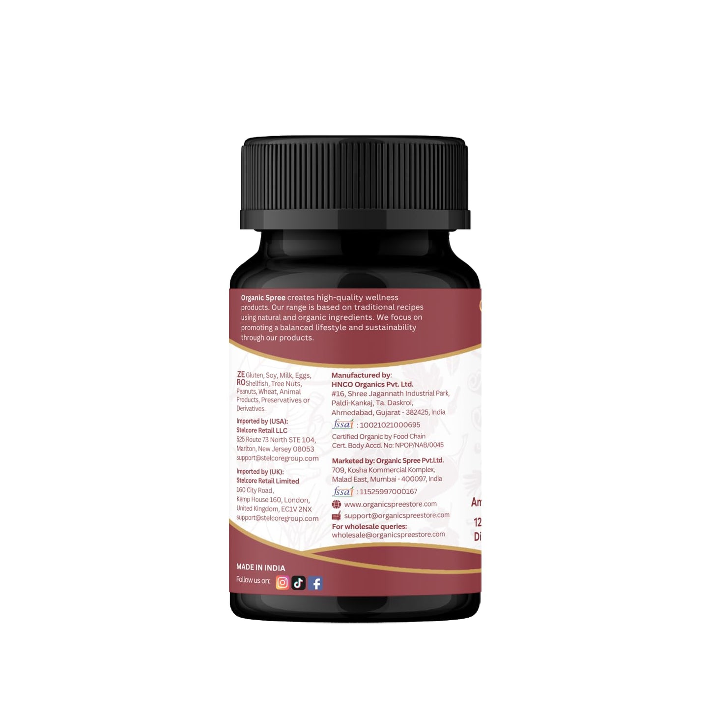 ORGANIC SPREE Triphala Tablets 240 Count