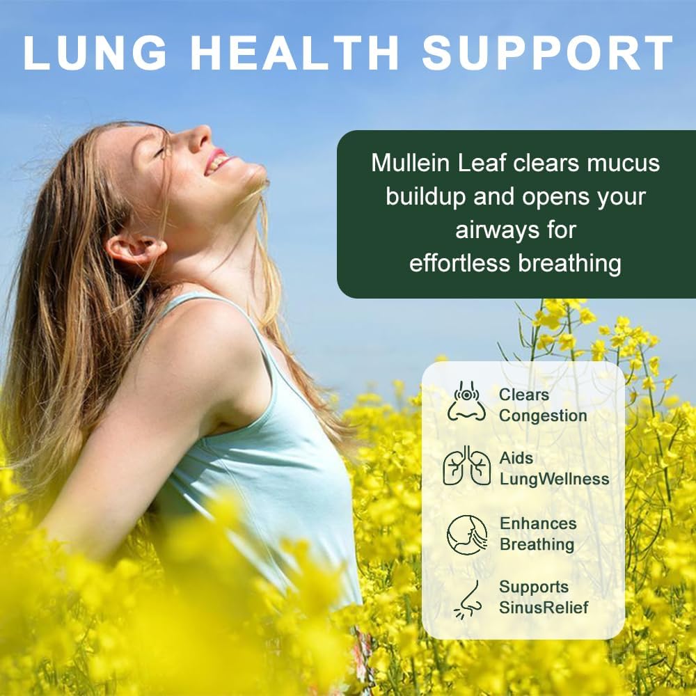 NutraNourish Mullein Gummies 2000mg Mullein Leaf Extract per Serving, 60 Gummies