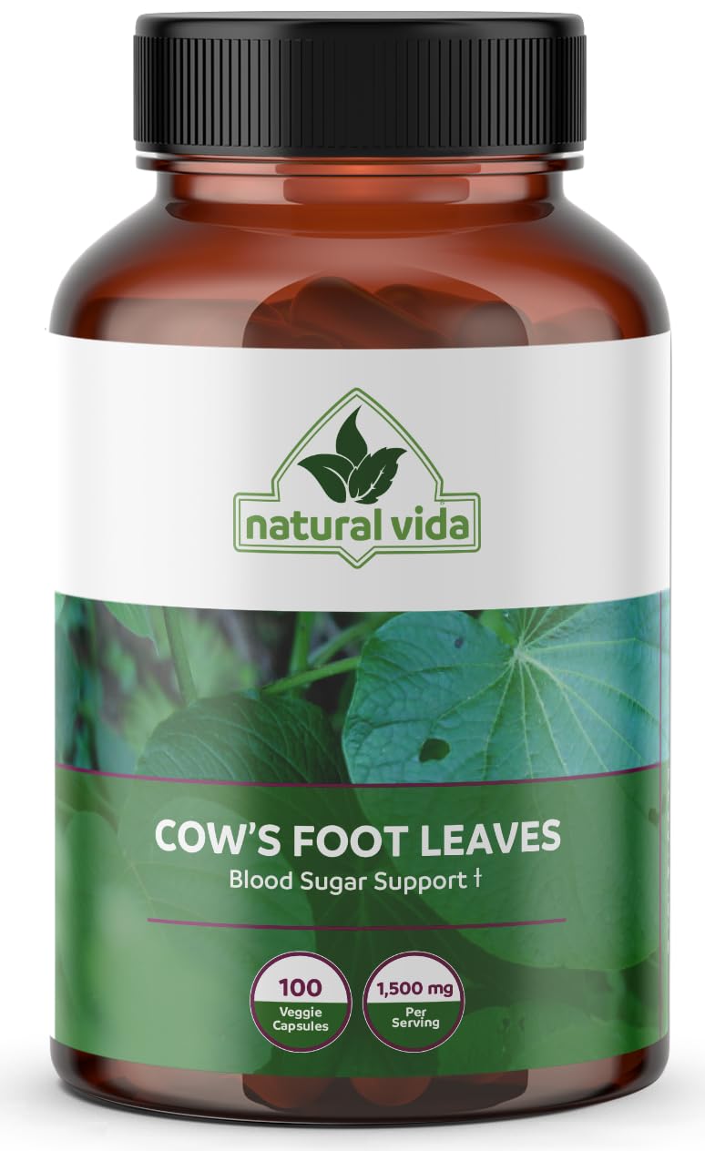 Natural Vida Cow's Foot (Pata de Vaca) 1,500mg Capsules, 200 Veggie Capsules