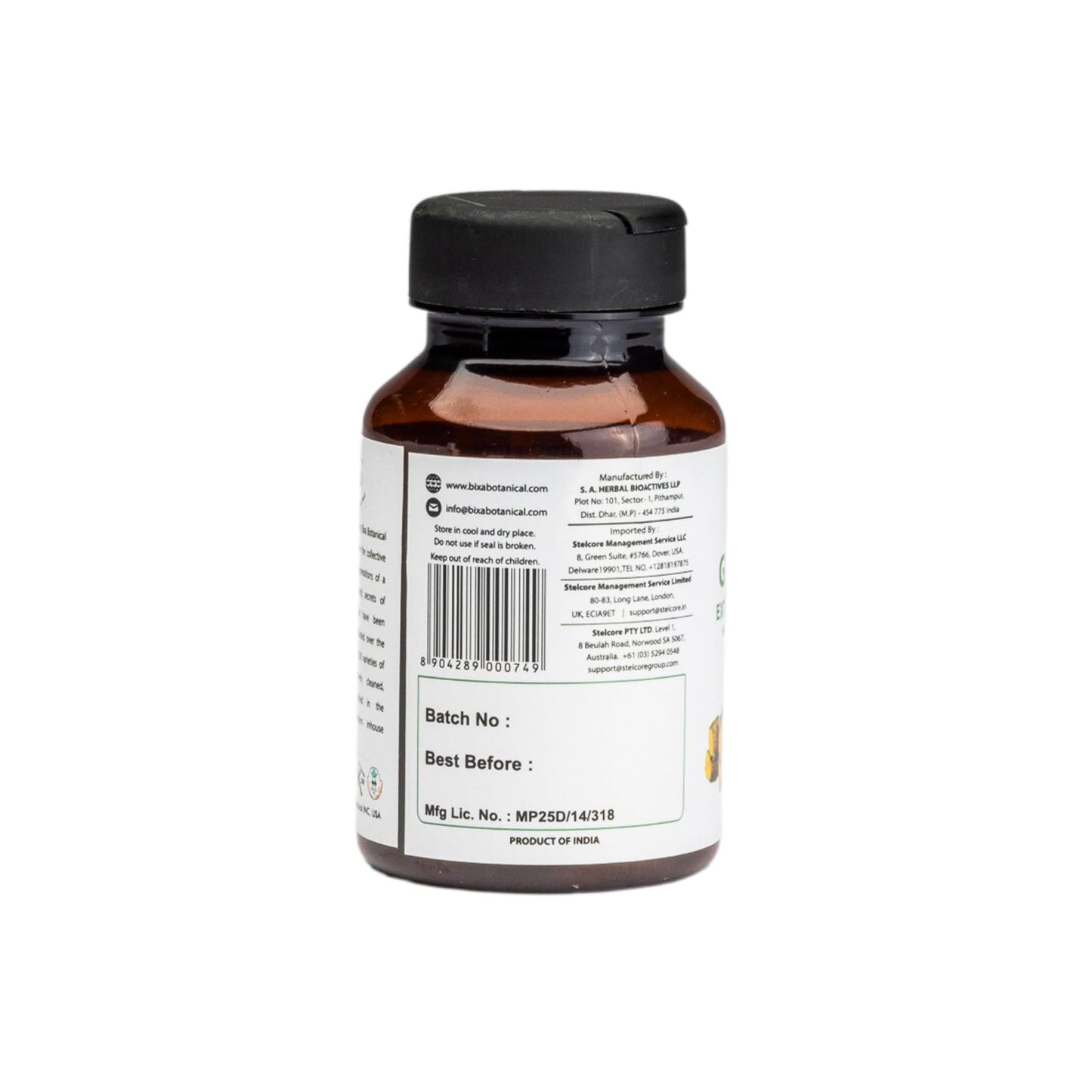 bixa BOTANICAL Guduchi Extract Capsules, 450 mg, 60 Count
