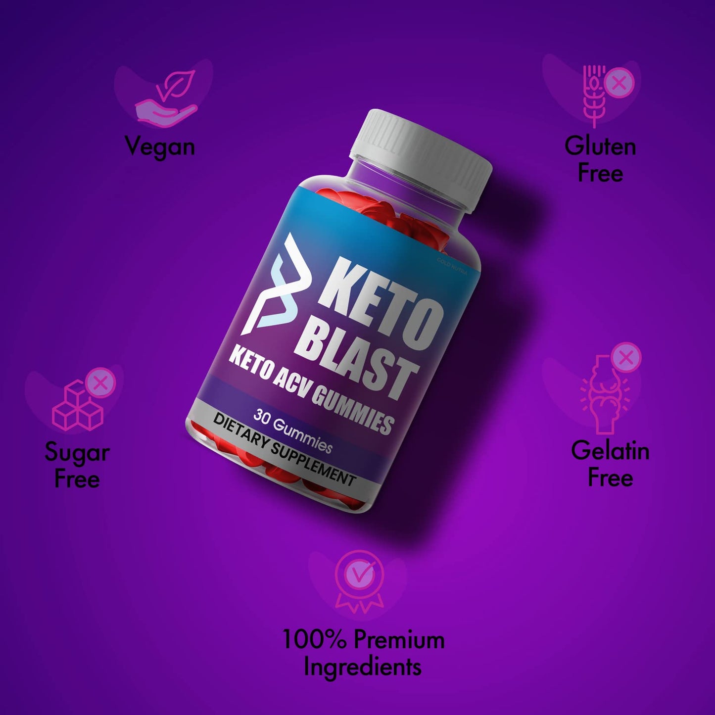 Gold Nutra Keto Blast Gummies 1 Count