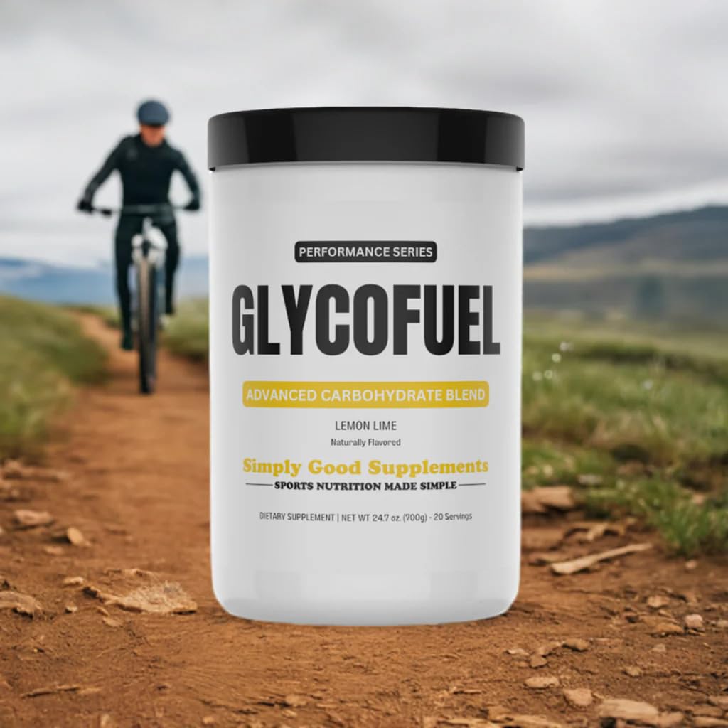 Simply Good Supplements GlycoFuel High-Performance Carb Powder – Cluster Dextrin, Electrolytes, 2:1 Glucose:Fructose – Supports Energy, Hydration & Recovery, 24.7 oz