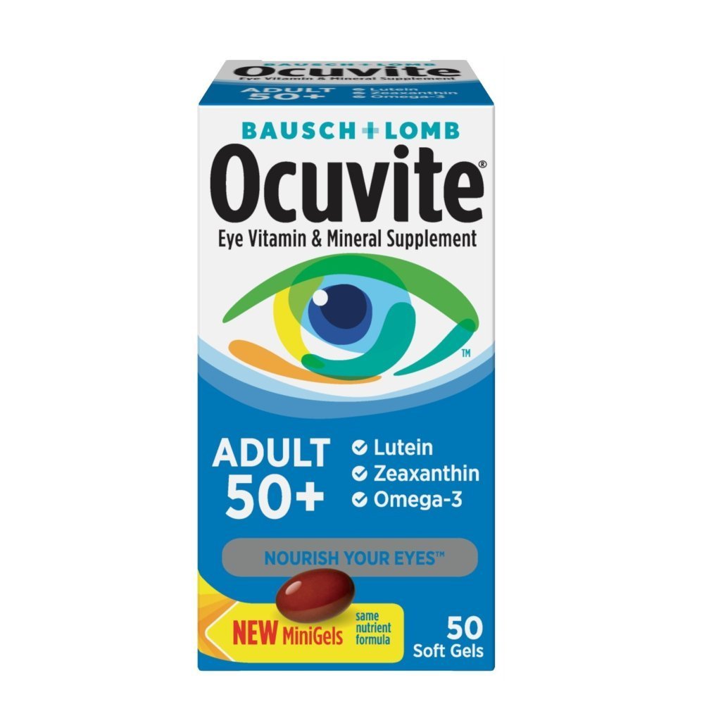 Ocuvite 50+ Eye Vitamin & Mineral Supplement Softgels 100