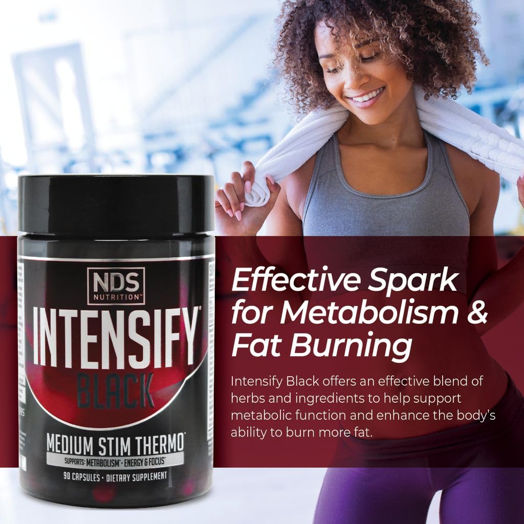 Intensify NDS Nutrition Black Thermogenic with Advantra Z Capsules 90 Count