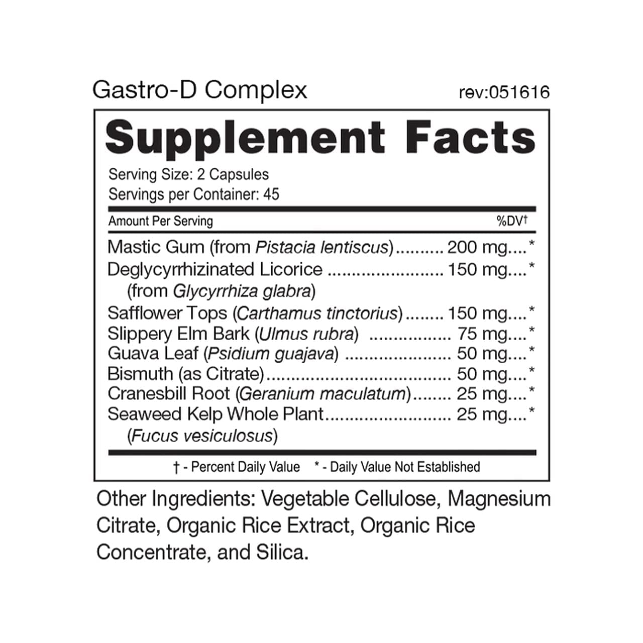 D'Adamo Personalized Nutrition Gastro-D Complex Capsule 90 Count