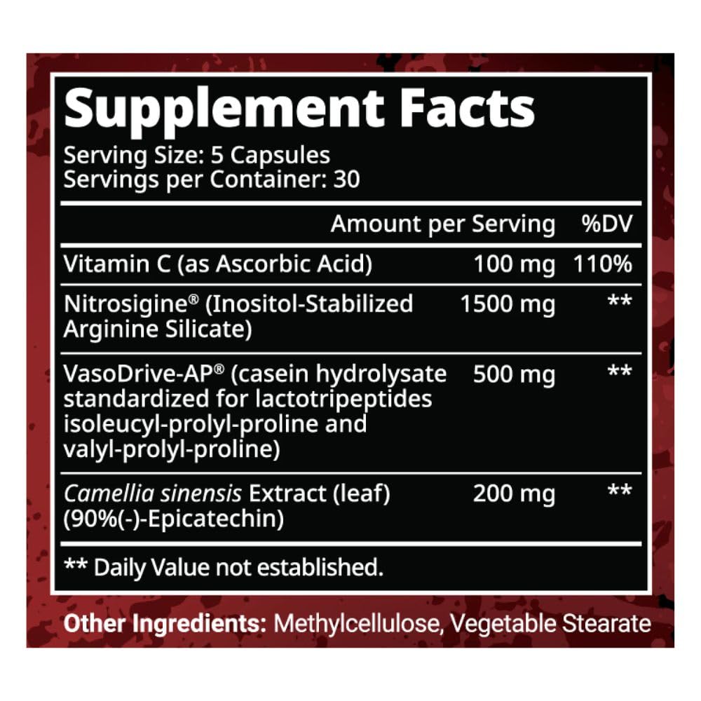 R+D Body Pump Halla Nitric Oxide Support Capsules 150 Count