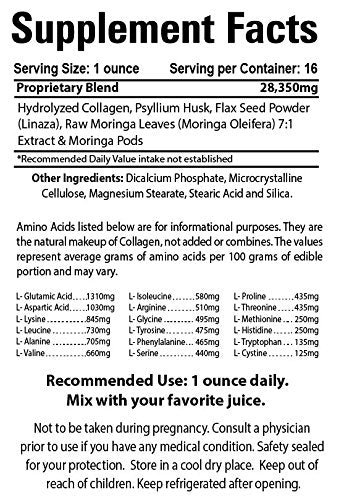 Organic Farms Vitamins Collagen M7 Powder 16 oz
