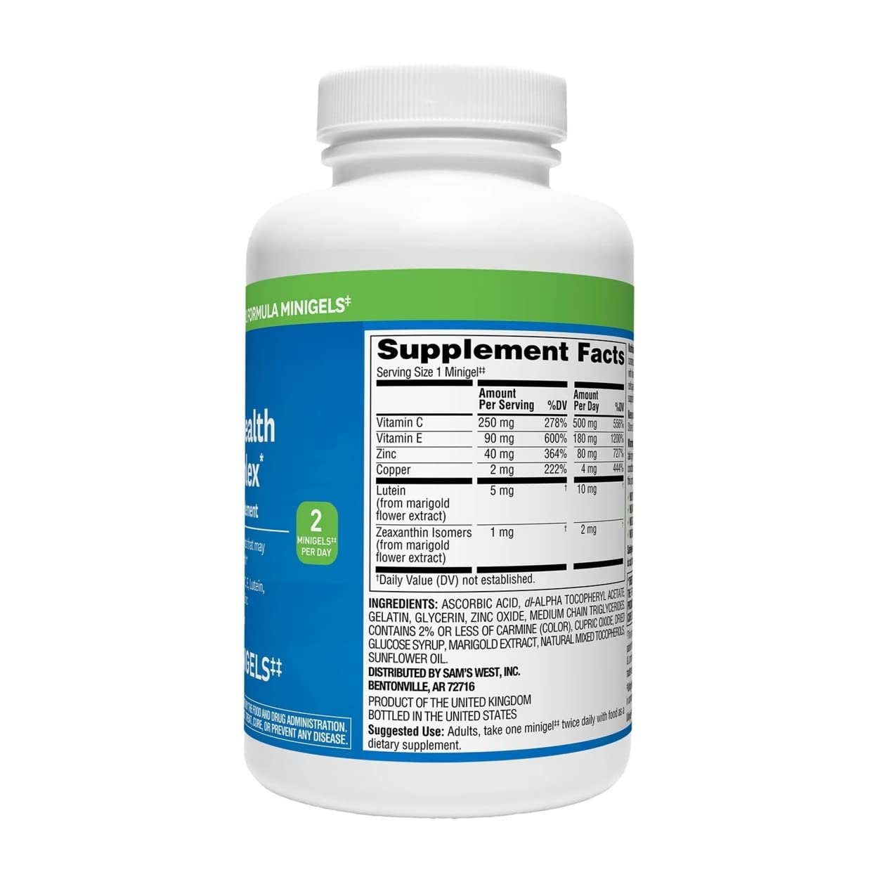 Members Mark Advanced Eye Health Softgels 210 Count