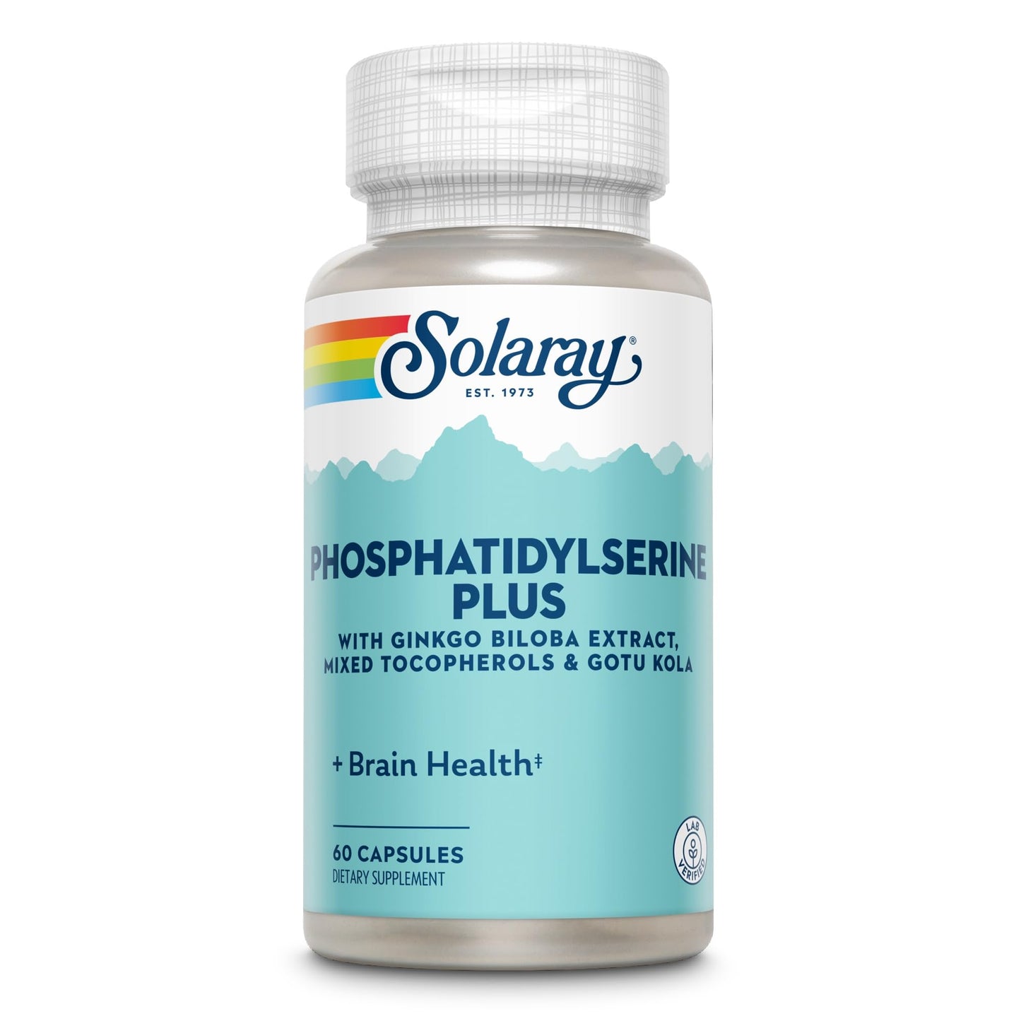 SOLARAY Phosphatidylserine Plus Supplement, 100 mg Capsule, 60 Count