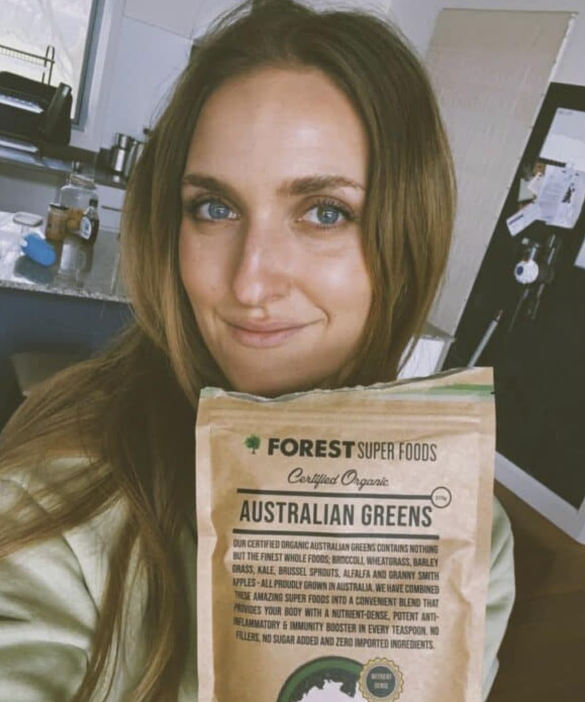 Forest Super Foods Certified Organic Australian Greens Whole Food Blend Powder 8.8 Ounce