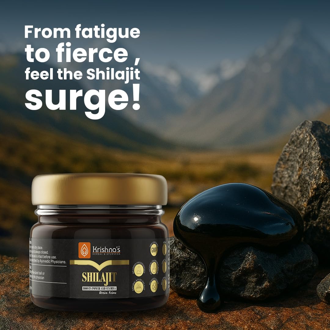 Krishna's Herbal & Ayurveda Shilajit Resin 30 g