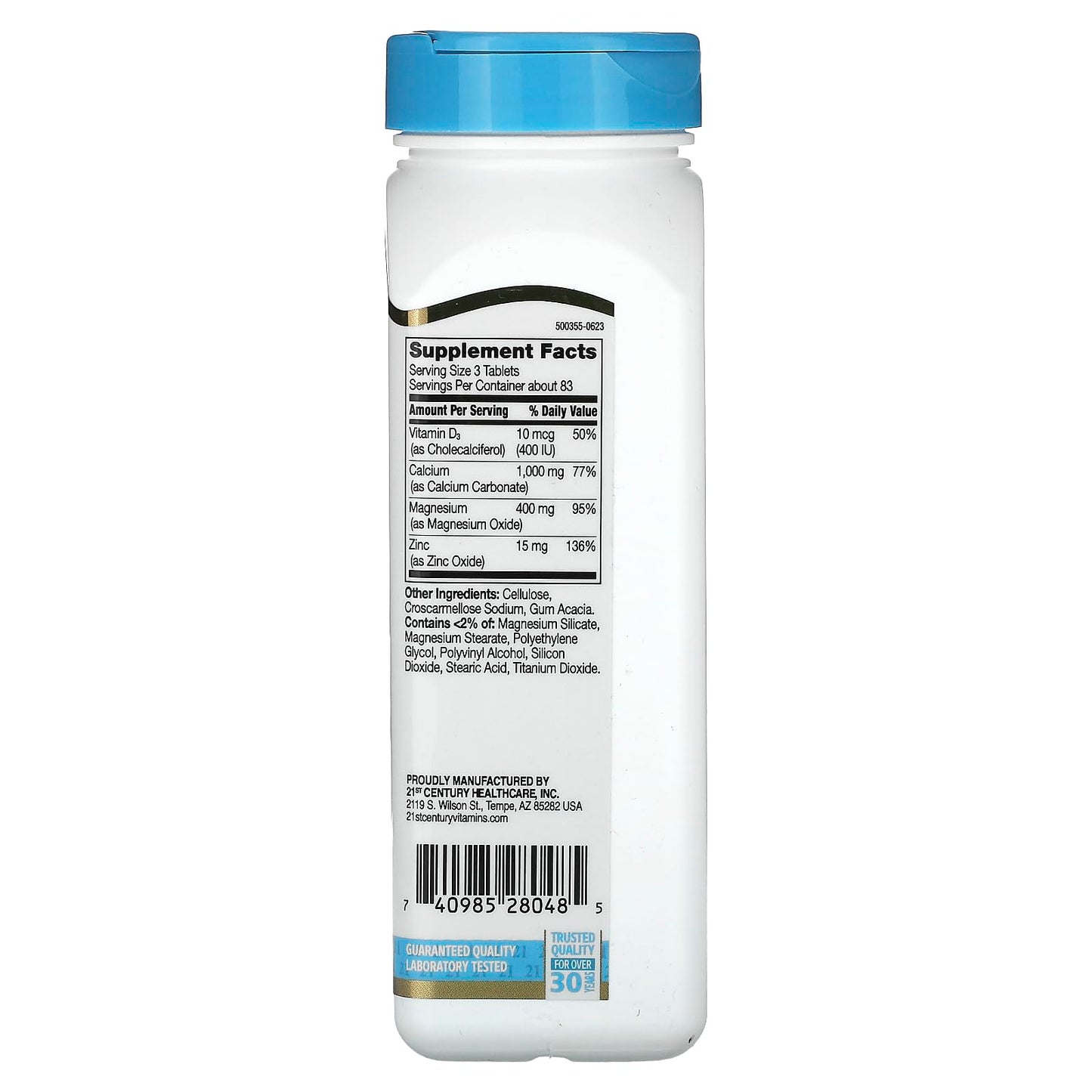 Xllent Cal Mag Zinc +D Vitamin, 180 Tablets