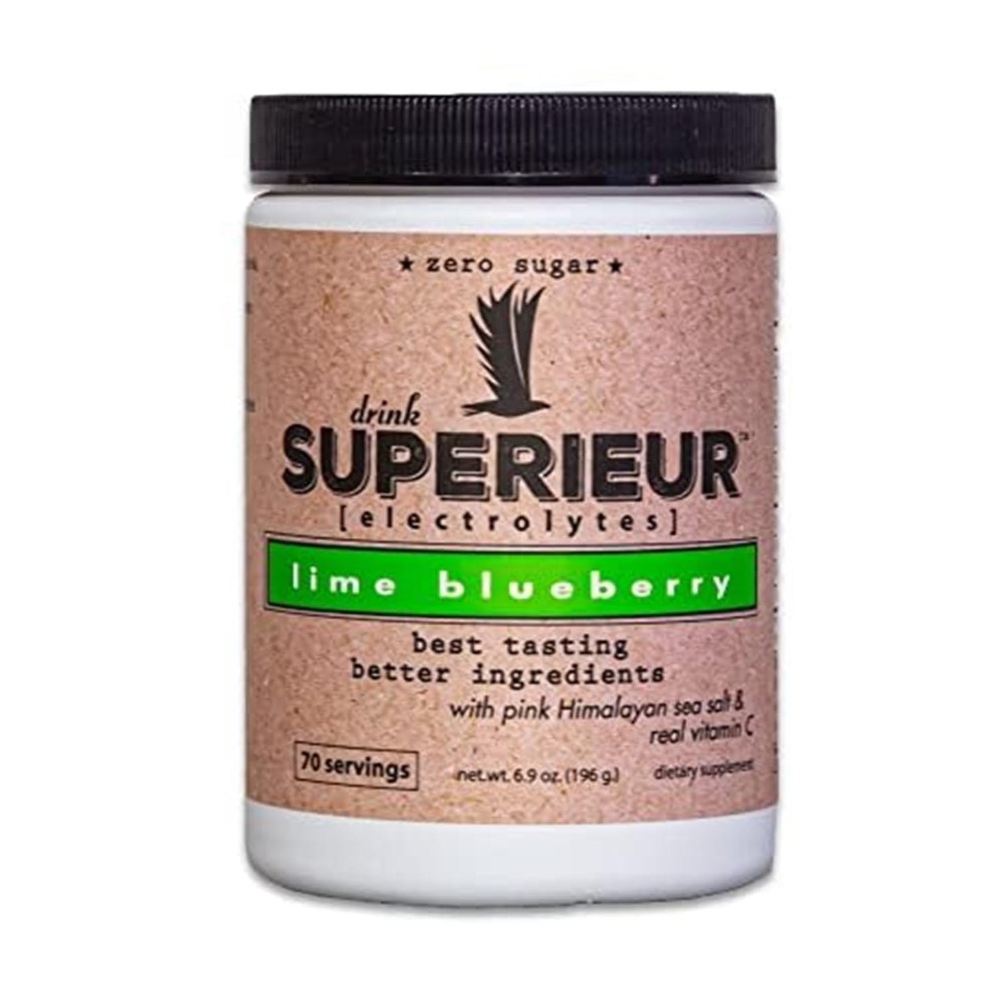 Superieur Sea Mineral Electrolyte Powder Lime Blueberry 6.9