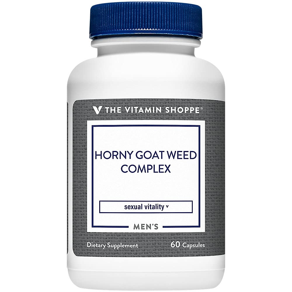 The Vitamin Shoppe Horny Goat Weed Complex with Tribulus, Enhanced Complex for Men, Men's Health, 60 Capsules