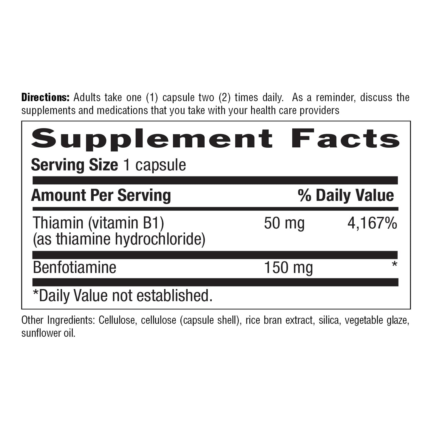 Country Life Benfotiamine with Thiamin Nerve Health Support Capsules, 60 Capsules