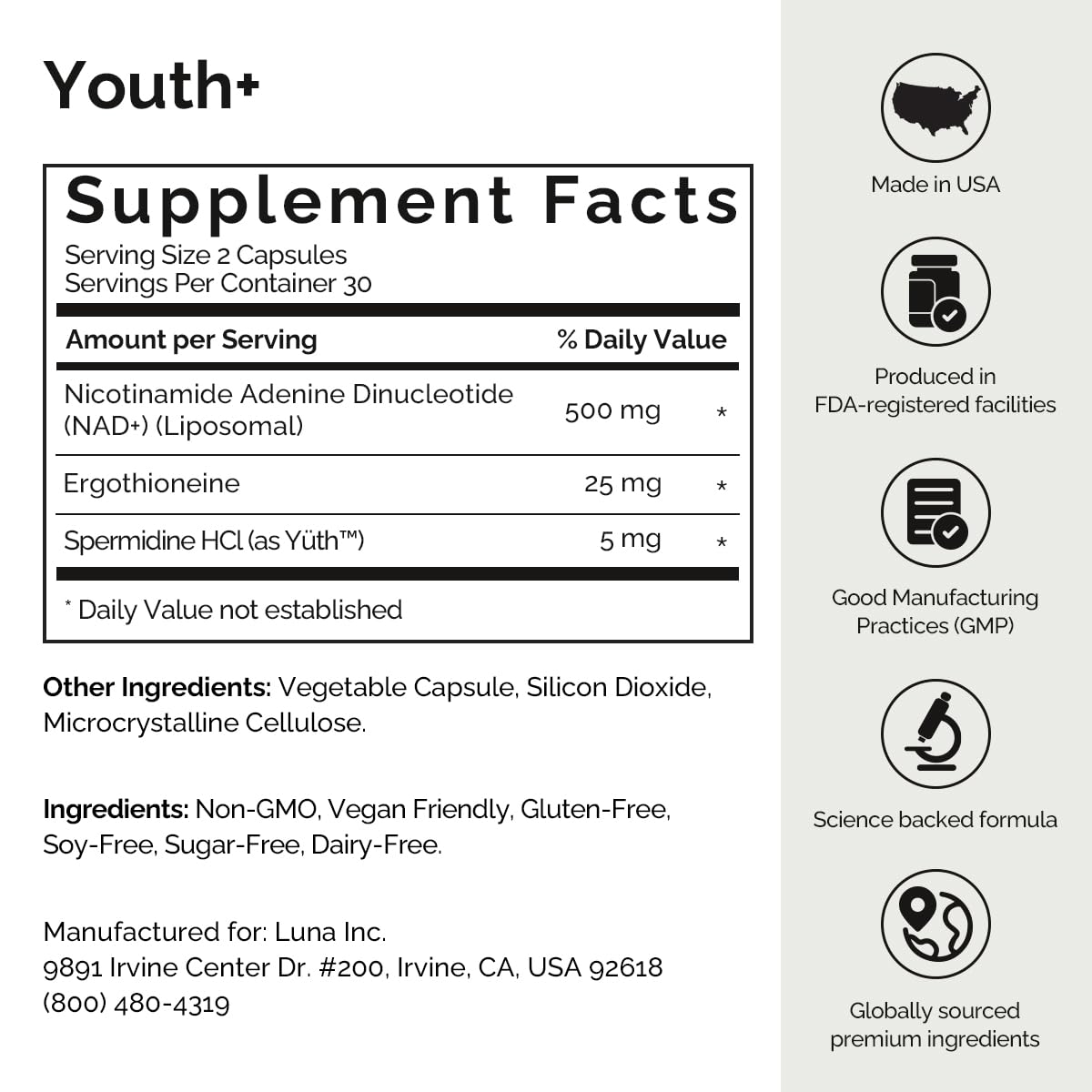 BIGVITA Youth+ Capsules 60 Count