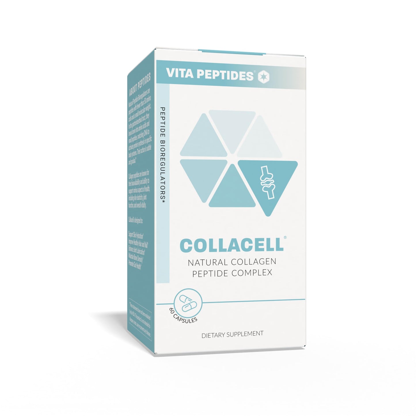 Vita Peptides Collacell Collagen Natural Peptide Bioregulator Capsule 60 Count