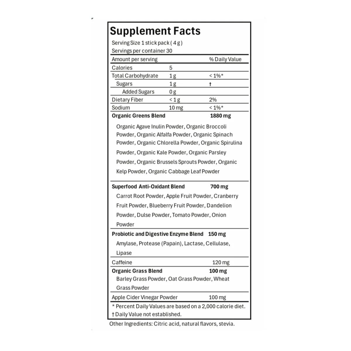 BetterDays Co. BetterGreens Caffeinated Super Greens Powder 8.48 Ounce